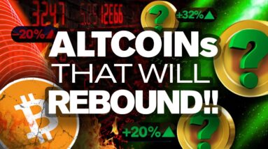BTC Crash!? Don't Worry! These ALTCOINs Will Rebound!!