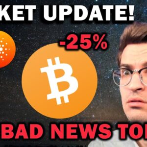 *CRYPTO MARKET UPDATE* Bad News + What's Next for Bitcoin and Ethereum