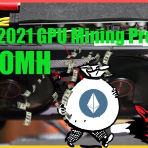 GPU Mining Profits For Jan 2021 500MH