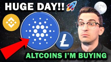HUGE DAY FOR CRYPTO!! What Altcoins I'm Buying