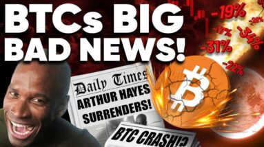 WARNING! BITCOIN To Crash AGAIN w/ this BAD NEWS!?