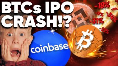WARNING! BITCOIN to Crash Tomorrow!?...(Coinbase IPO)