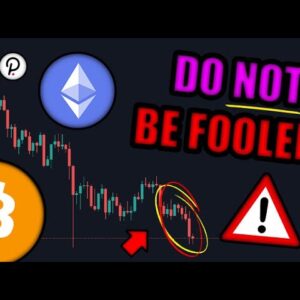 ⚠️ Cryptocurrency Investors - IT'S A TRAP! | BITCOIN & ETHEREUM CRASHING DUE TO *THIS* MANIPULATION!