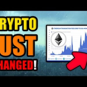 The Crypto Market is About to Bottom (Ethereum Usage Crashing!)