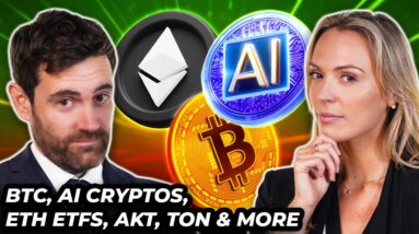 Crypto News: Bitcoin, ETH ETFs, AI Crypto Rally, AKT, TON & MORE!!