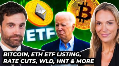 Crypto News: BTC, Trump, Biden, ETH ETFs, Rate Cuts, WLD, HNT & MORE!