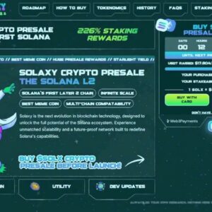 Solalxyのポテンシャルがすごい！！Solanaの成長はこのプレセールにあり！？