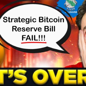BREAKING: The Strategic Bitcoin Reserve Bill FAILS in Senate Committee