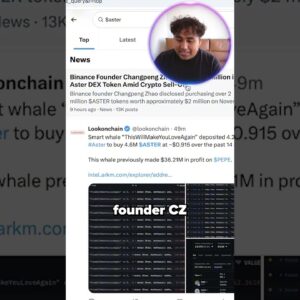 BIGGEST ASTER COIN ANNOUNCEMENT YET!! #aster #binance #crypto