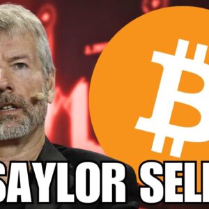 What Will Happen if Micheal Saylor SELLS BITCOIN?! BTC CRASH INCOMING?! "Bitcoin Sales Are Possible"