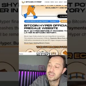 BITCOIN HYPER THE ONLY COIN SHOWING NO WEAKNESS!! #crypto #bitcoin