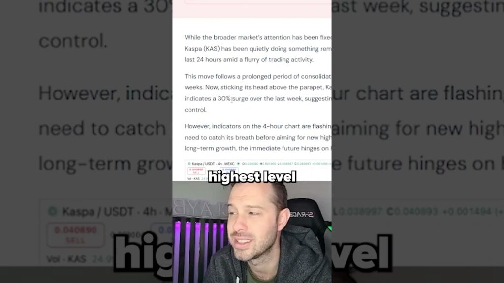 KASPA ISN’T SLOWING DOWN!!! #crypto #bitcoin